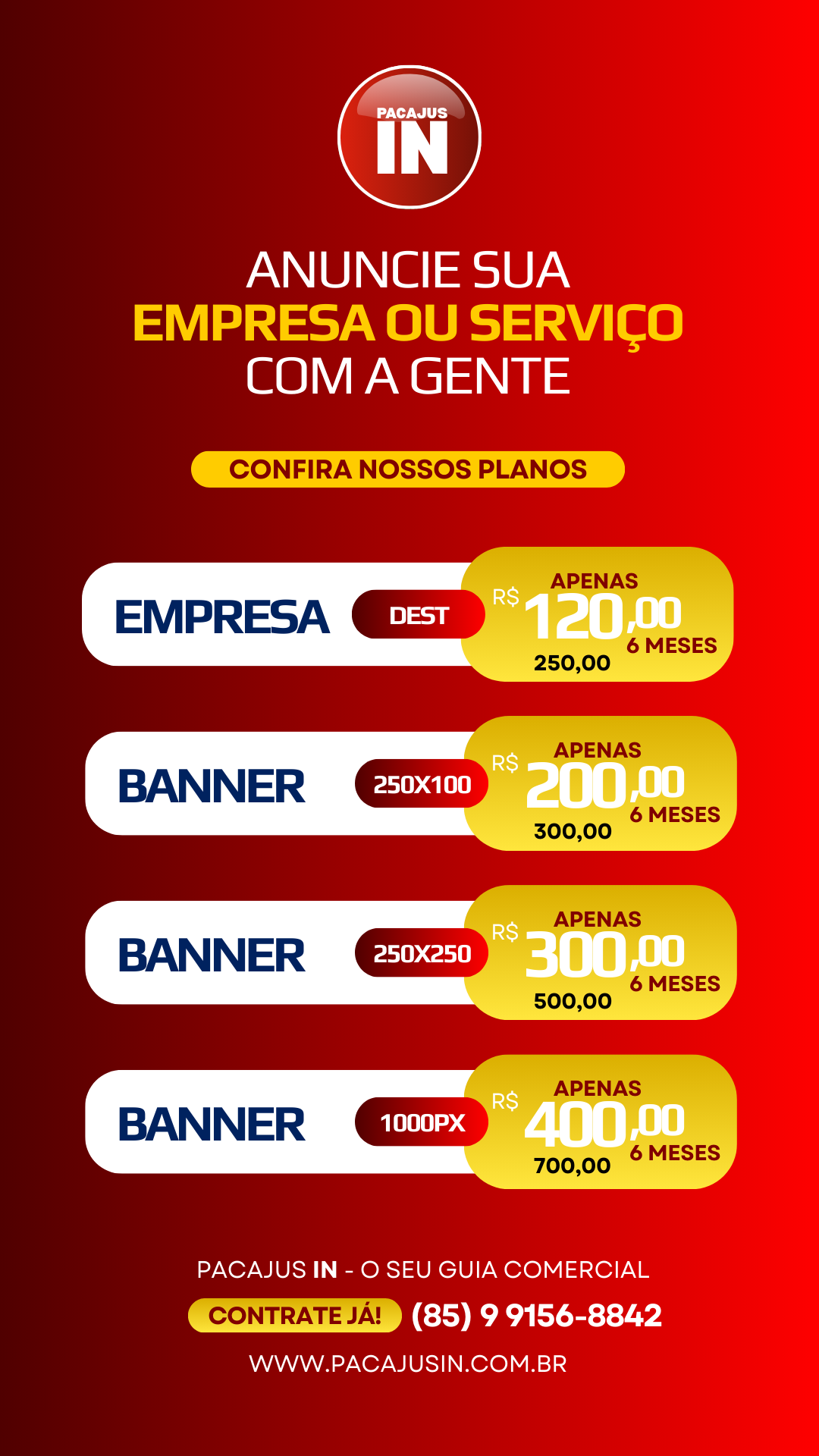Banner Suspenso Plano